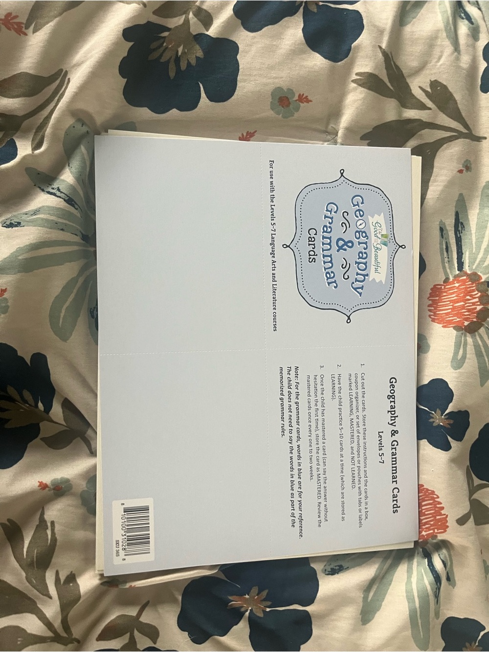 Geography & Grammar Cards - Learning Set by The Good and The Beautiful level 5-7